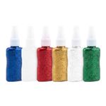 Kit 6 Colas Escolares Coloridas Com Glitter Brilho Para Artesanato