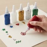 Kit 6 Colas Escolares Coloridas Com Glitter Brilho Para Artesanato