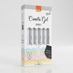 Kit 12 Canetas Gel Branca Para Colorir Lettering Detalhes Destaques Desenho