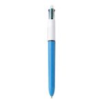Caneta BIC 4 Cores 1mm Clássica Azul Preto Vermelho Verde Escolar
