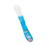 Colher de Silicone Baby Anatômica Azul Para Bebê Alimentação Infantil