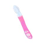 Colher de Silicone Para Bebê Anatômica Rosa Alimentação Infantil Baby