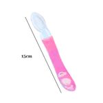Colher de Silicone Para Bebê Anatômica Rosa Alimentação Infantil Baby