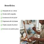 Tela Para Pintura 24x30cm Artística Para Pintura Artesanato Escola Aula de Arte