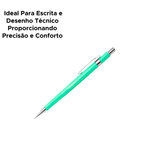 Lapiseira Técnica Metálica 07mm Para Escolar Profissional Desenho Precisão Lapiseira Azul