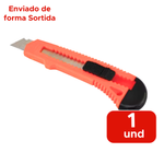 Estilete Grande 18mm Lâmina Retrátil Reforçado Para Artesanato Escola