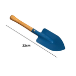 Kit 3 Ferramentas Para Jardim Pá Larga Fina e Ancinho Jardinagem Plantio