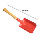 Kit 3 Ferramentas Para Jardim Pá Larga Fina e Ancinho Jardinagem Plantio
