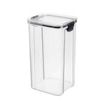 Pote Hermético Slim Acrílico 1600ml Organizador Para Açúcar Café Mantimentos