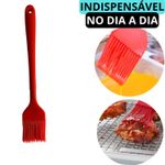 Pincel de Silicone Culinário Para Untar e Pincelar Alimentos Confeitaria Cozinha