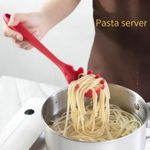 Pegador De Macarrão Em Silicone Para Massas E Salada Cozinha Culinária