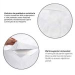 Capa Para Máquina de Lavar Tamanho P Flanelada Branca Protetor Lavadora Resistente