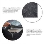 Capa Para Máquina de Lavar Tamanho M Flanelada Preta Protetor Lavadora Resistente