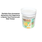Pote Hermético 800ml Redondo Transparente Com Tampa Organizador Alimentos Cozinha