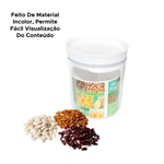 Pote Hermético 800ml Redondo Transparente Com Tampa Organizador Alimentos Cozinha