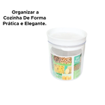 Pote Hermético 800ml Redondo Transparente Com Tampa Organizador Alimentos Cozinha