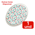 Bandeja de Natal Oval Funda Natalina Para Ceia Decoração Mesa de Natal