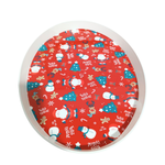 Bandeja de Natal Oval Funda Natalina Para Ceia Decoração Mesa de Natal
