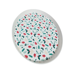 Bandeja de Natal Oval Funda Natalina Para Ceia Decoração Mesa de Natal