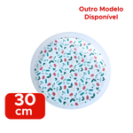 Bandeja de Natal Redonda Funda Natalina Para Ceia Decoração Mesa de Natal