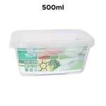 Pote Hermético 500ml Com Trava Plástico Transparente Para Alimentos Cozinha