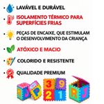 Tatame Infantil EVA Alfabeto 26 Peças Tapete Educativo Encaixe ABC