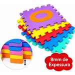 Tatame Infantil EVA Alfabeto 26 Peças Tapete Educativo Encaixe ABC