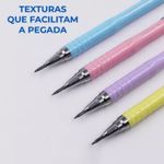 Lapiseira 2mm Cristal Colorida Escolar Para Desenho e Escrita