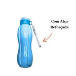 Garrafa Squeeze 600ml Plástica Colorida Com Alça Academia Trabalho Passeio