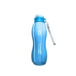 Garrafa Squeeze 600ml Plástica Colorida Com Alça Academia Trabalho Passeio