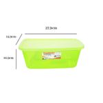Pote Organizador 2950ml Verde Grande Para Alimentos Cozinha Mantimentos