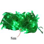 Pisca Pisca 100 LEDs Verde 127V Fio Transparente Para Natal Decoração