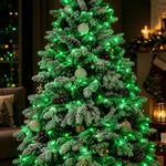 Pisca Pisca 100 LEDs Verde 127V Fio Transparente Para Natal Decoração