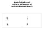 Talão de Comanda Numerado 2 Corpos 100 Folhas Bloco Pedido Restaurante
