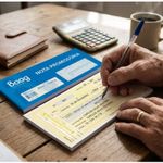 Kit 5 Talões Nota Promissória Grande 50 Folhas Bloco Para Pagamento