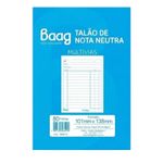 Talão de Pedido Nota Neutra 101x138mm Comanda Para Comércio Bloco Pedido