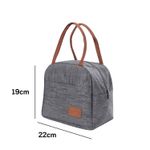 Bolsa Térmica Para Marmita Lancheira Portátil Isolada Para Trabalho Viagem