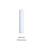 Régua Escolar 15cm Plástica Resistente Pequena Para Estojo Material Escolar