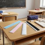 Régua Escolar 15cm Plástica Resistente Pequena Para Estojo Material Escolar