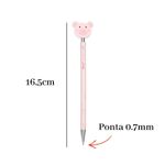 Lapiseira 0.7mm Zoo Bichinhos Fofa Escolar Para Meninas Escrita Fina