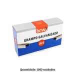 1000 Grampos 26/6 Galvanizados Para Grampeador Escolar Escritório