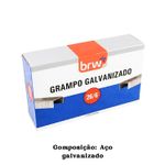 1000 Grampos 26/6 Galvanizados Para Grampeador Escolar Escritório
