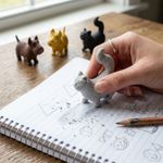 Borracha Escolar Divertida Best Friend Pet Infantil Para Estojo Escolar