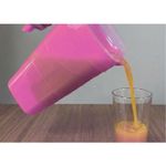 Jarra 2L Rosa Graduada Com Tampa Para Água Suco e Bebidas Geladas