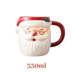 Caneca Presente de Cerâmica Personalizada Papai Noel 330ml Amigo Secreto de Natal