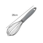 Batedor de Ovos Silicone Fouet Para Bolo Massa Clara Chantilly Cozinha
