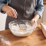 Batedor de Ovos Silicone Fouet Para Bolo Massa Clara Chantilly Cozinha