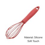 Batedor de Ovos Silicone Fouet Para Bolo Massa Clara Chantilly Cozinha
