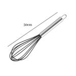 Batedor de Ovos Inox Para Bolo Chantilly Chocolate Cozinha