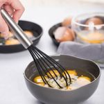Batedor de Ovos Inox Para Bolo Chantilly Chocolate Cozinha